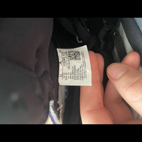 AIR JORDAN 1 retro og “Court Purple” deadstock 11M - Picture 6 of 7